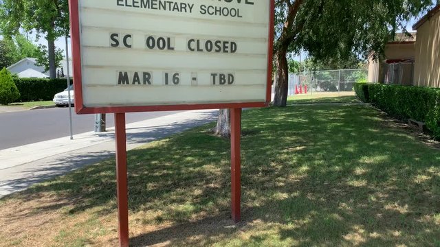 School Closed Sign Establishing hd