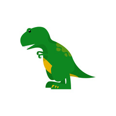 Green tirex illustration. Creature, colored, animal. Nature concept. illustration can be used for topics like history, school, kid books