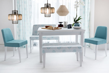 dining room and interior design designed for home office hotel