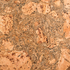 Cork texture, cork board or notice board. Texture of cork wood surface, nature product industrial background
