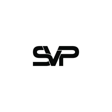 svp letter original monogram logo design
