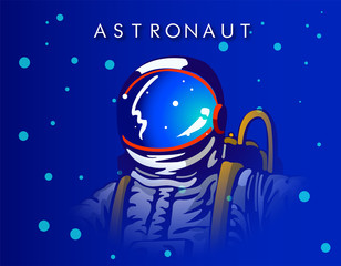 Astronaut at spacewalk , spacesuit, Hand Drawn Sketch Design illustration.Cosmic art, science fiction wallpaper, black and white illustration
