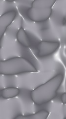 Graphic illustration - liquid pattern dark gray color. Modern abstract background. Design wallpaper. 3D illustration