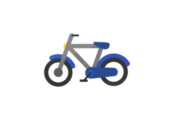 Blue vintage bicycle illustration. Vehicle, transport, wheel. Transport concept. illustration can be used for topics like road, city life, town