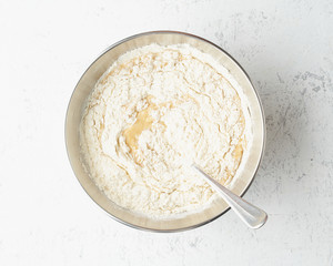 Homemade Banana bread. Dough for cake. Step by step recipe. Step 9.