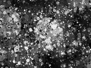 Abstract black and white painted grunge background with rough spots