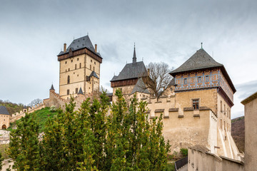 Fototapeta na wymiar Karlstejn Castle in the Czech Republic
