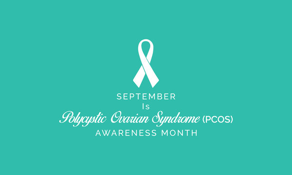 Vector illustration on the theme of Polycystic Ovarian syndrome (PCOS) awareness month observed each year during September.