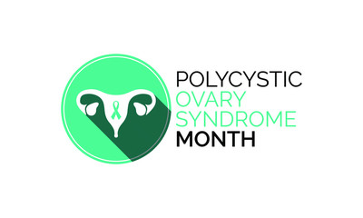 Vector illustration on the theme of Polycystic Ovarian syndrome (PCOS) awareness month observed each year during September.
