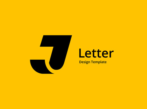 Letter J logo icon design template elements
