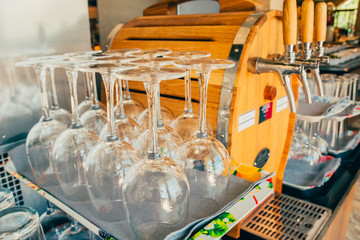 transparent  wine glasses