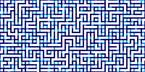 Maze Seamless pattern. Abstract labyrinth design texture for print. Vector illustration