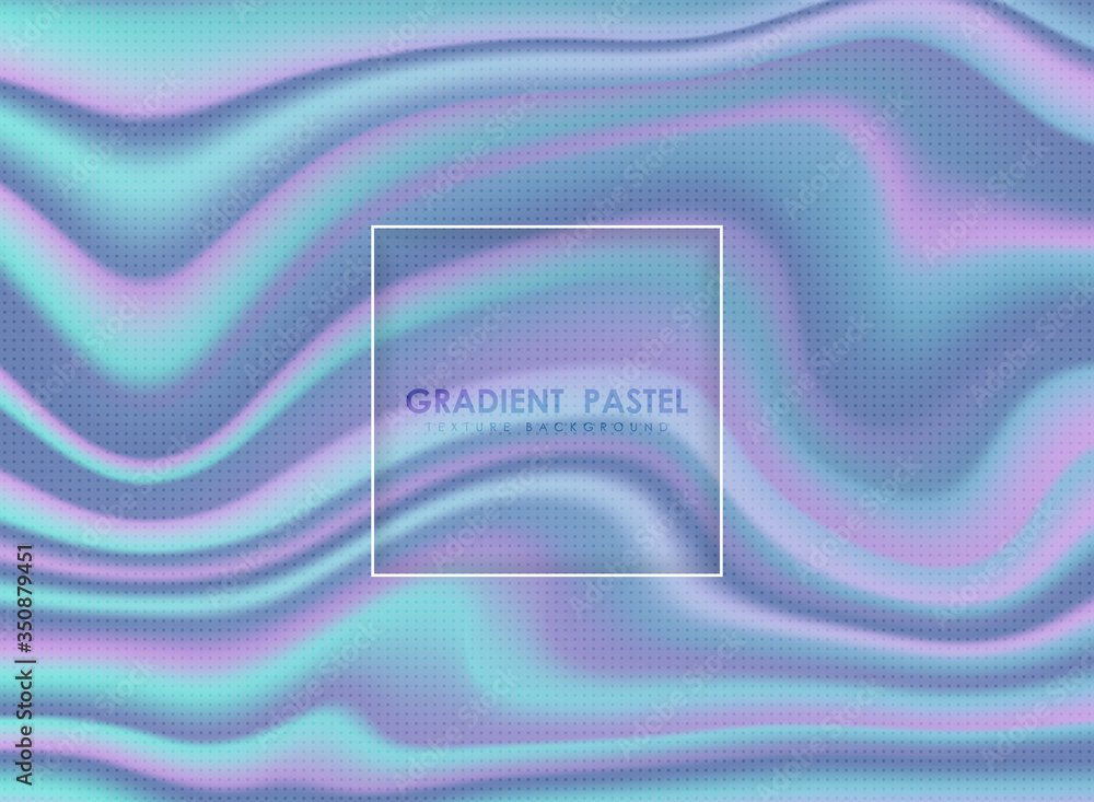 Poster abstract hologram gradient mesh color with halftone design background. illustration vector eps10