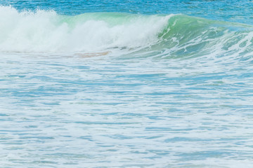 Fototapeta premium sea wave with white foam on serface