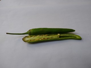 green chili peppers