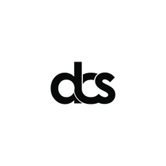 dcs letter original monogram logo design
