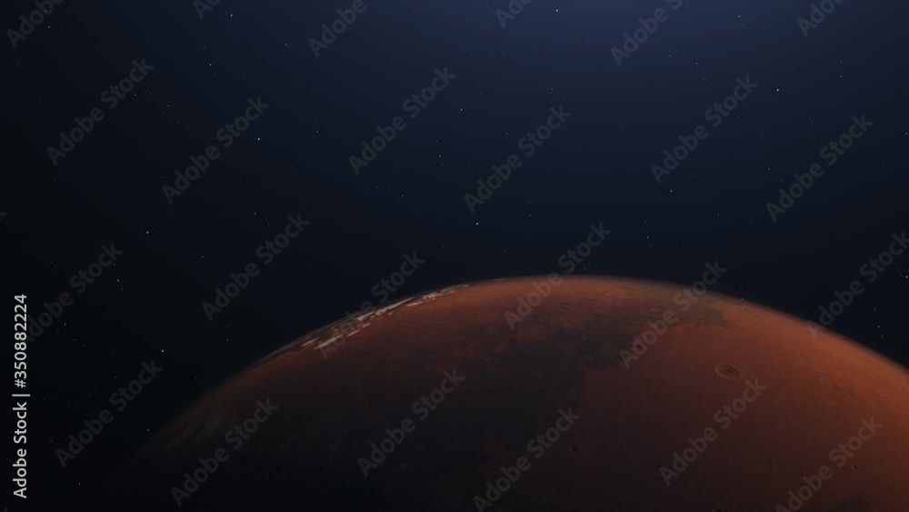 Poster the process of terraforming mars. the phased appearance of the atmosphere and clouds as a result of 