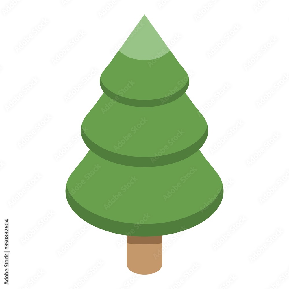 Poster forest tree icon. isometric of forest tree vector icon for web design isolated on white background