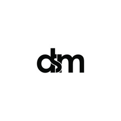 dsm letter original monogram logo design