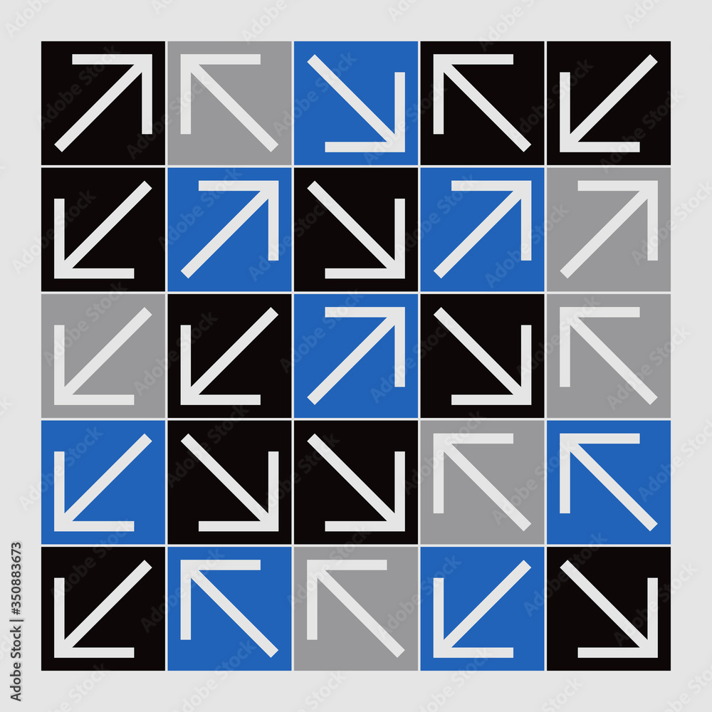 Poster square abstract vector pattern design