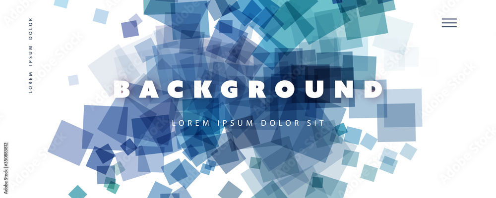 Poster abstract colorful minimal geometric pattern background, multi purpose template, squares gradient sha