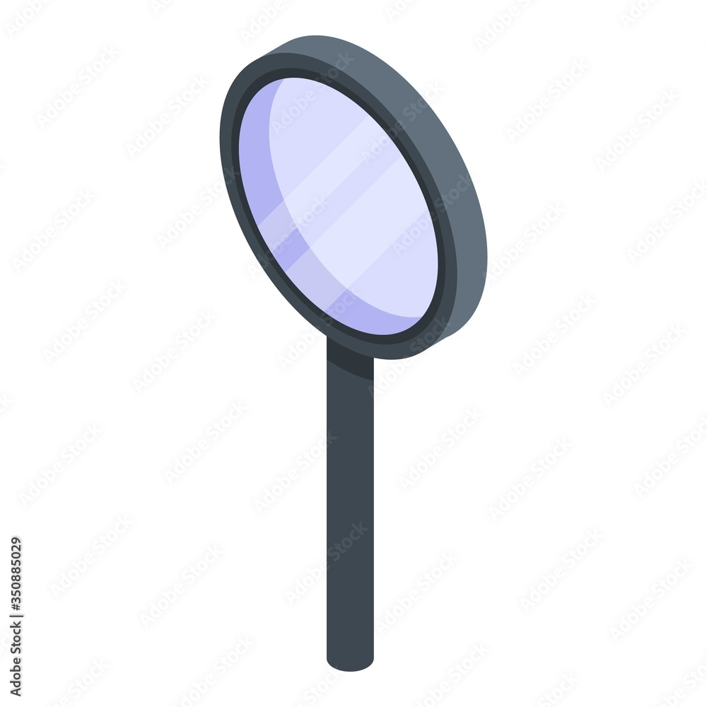 Poster magnifying glass zoom icon. isometric of magnifying glass zoom vector icon for web design isolated o