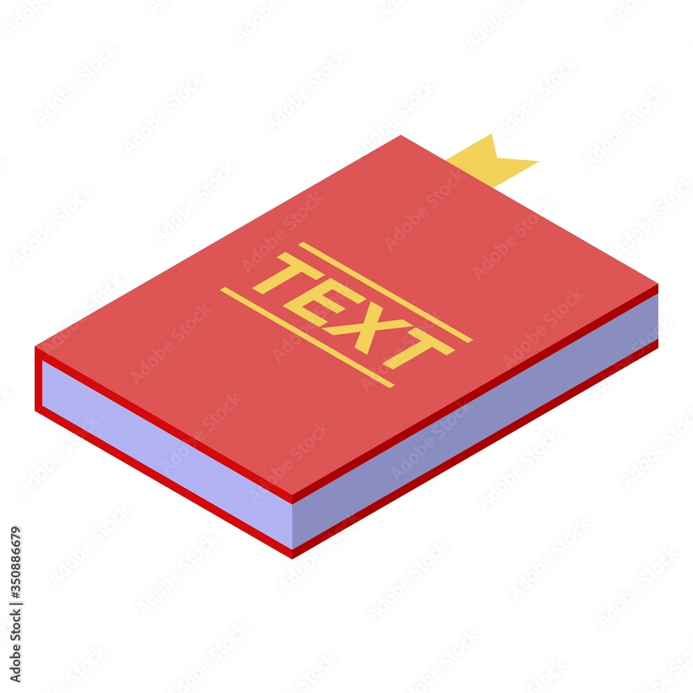 Poster copywriter text icon. isometric of copywriter text vector icon for web design isolated on white back