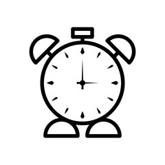 Alarm clock line icon