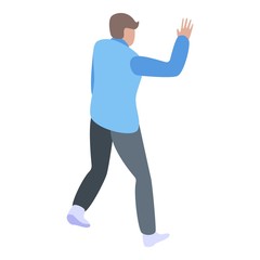 Boy brand manager icon. Isometric of boy brand manager vector icon for web design isolated on white background