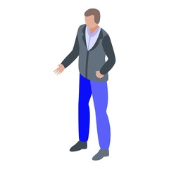 Brand company manager icon. Isometric of brand company manager vector icon for web design isolated on white background