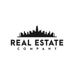 real estate and city logo, icon and template