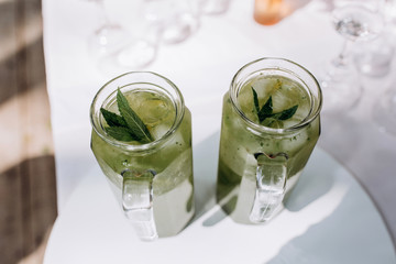Toning drink in a decanter.