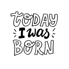 Doddle baby milestone cards lettering for print 