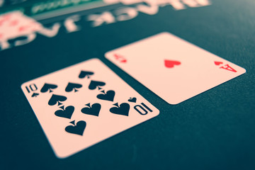 Casino Black Jack table