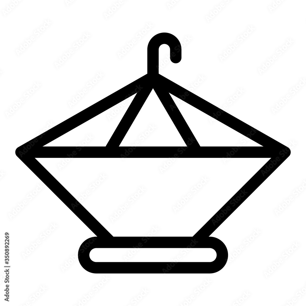 Poster bird feeders icon. outline bird feeders vector icon for web design isolated on white background