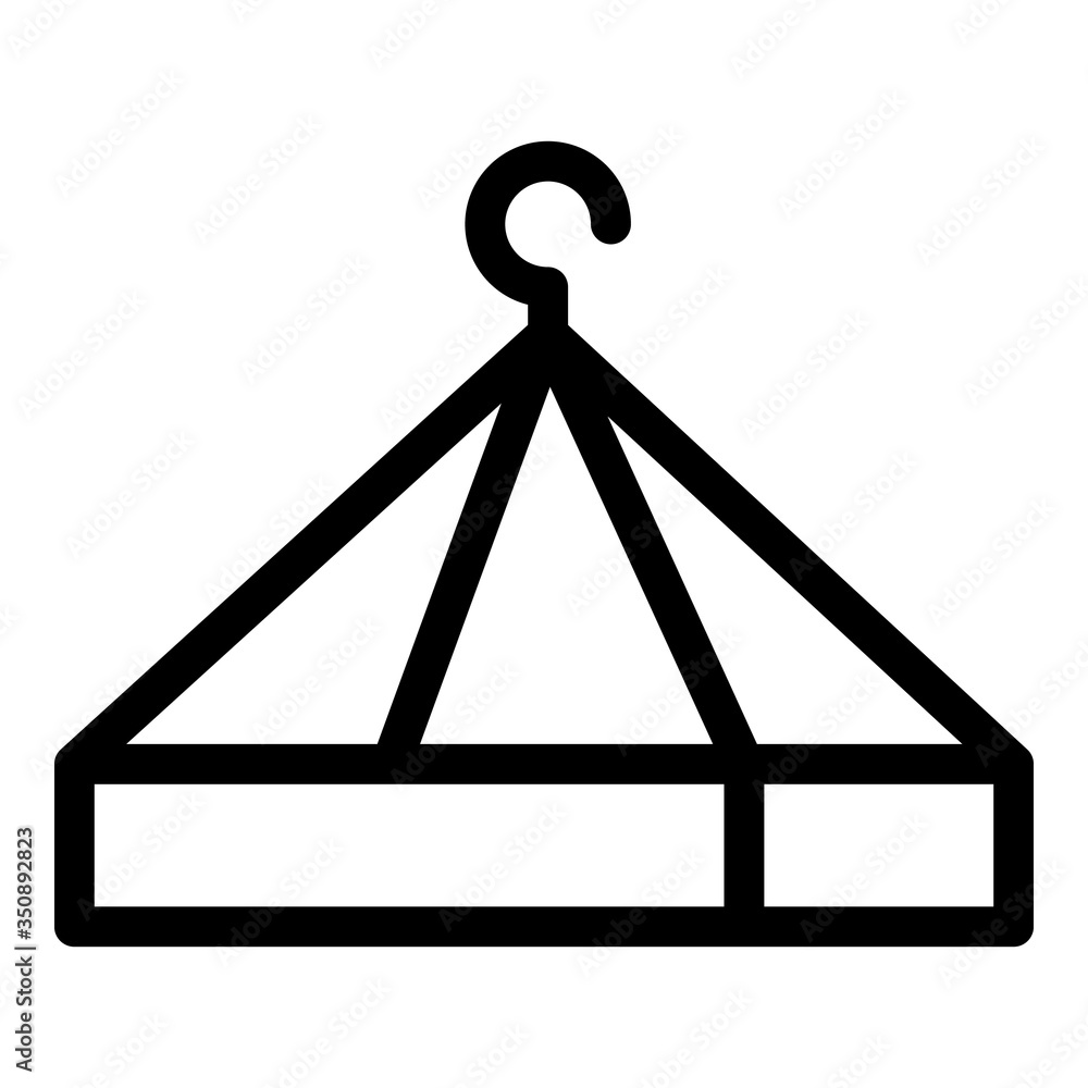 Poster wire bird feeder box icon. outline wire bird feeder box vector icon for web design isolated on white