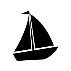 Sailing boat icon