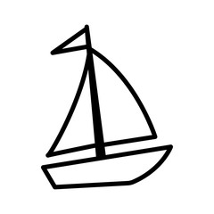 Sailing boat icon