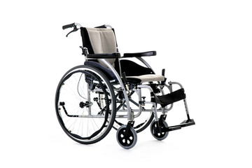 wheelchair isolated on white background, Wheelchair isolated under the white background
