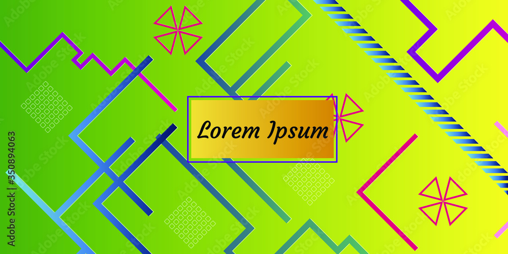 Poster abstract modern background. geometric shapes and lines. colorful gradient vector texture