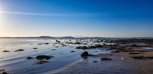 sunset on the beach