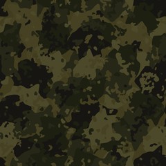 Fototapeta premium Camouflage seamless pattern background masking camo repeat print