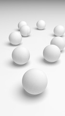 White abstract background. Lowpoly backdrop. Crumpled paper. 3D illustration