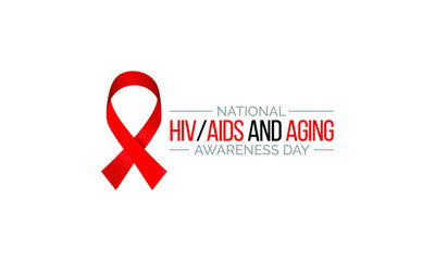 Vector illustration on the theme of National HIV AIDS and aging awareness day observed each year on September 18.