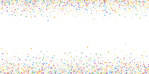 Festive confetti. Celebration stars. Rainbow confe