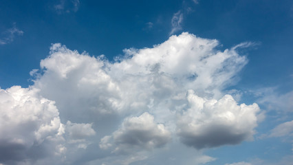 Blue sky background with clouds