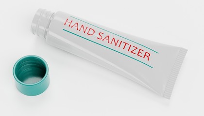 Realistic 3D render of Hand Sanitizer