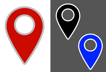 Maps locator location icon vector