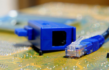 Modularstecker und Buchse