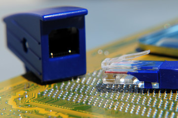 Modularstecker und Buchse
